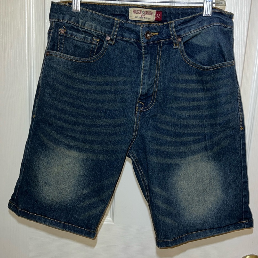 Hudson & Barrow NYC Men’s Denim Shorts 32